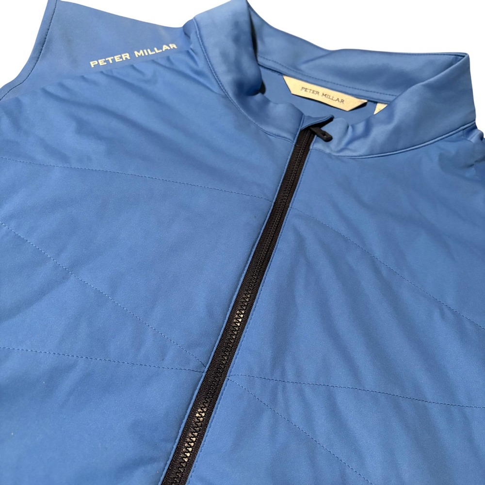 Peter Millar Venture Vest Mens XXL Blue Wind Water Resistant MS24EZ11 Golf
